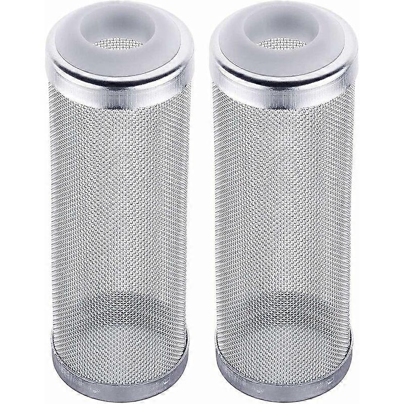 Aquarium Filter Guard Mesh Filter Guard Protection Fish Safety Shrimp Mesh Net Stainless Steel Filter Guard Prevent Fish and Shrimp Inhalation 2pcs