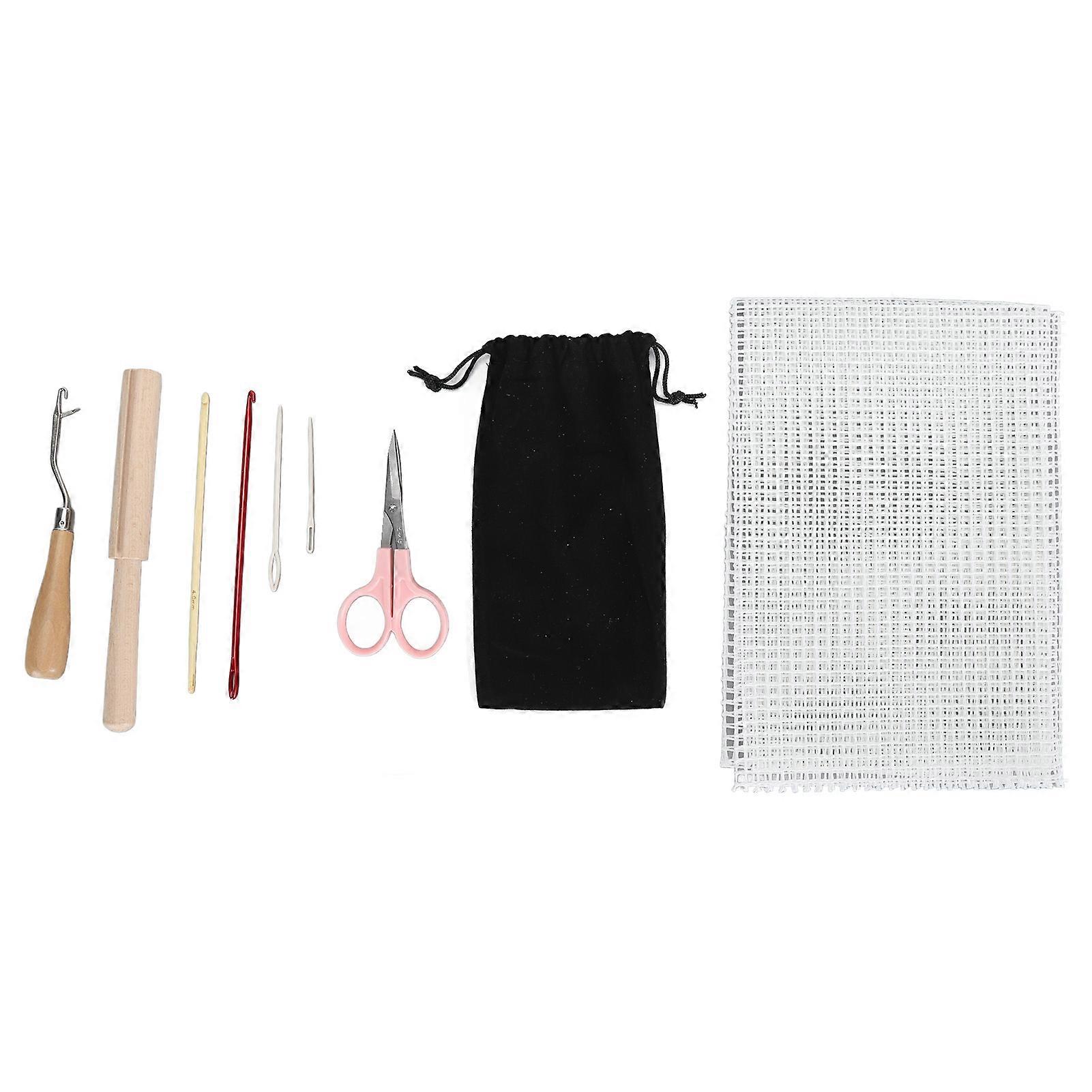 Latch Tools Needle Tool Multipurpose Bent Latch Hook Crochet for DIY Craft Making Carpet Embroidery
