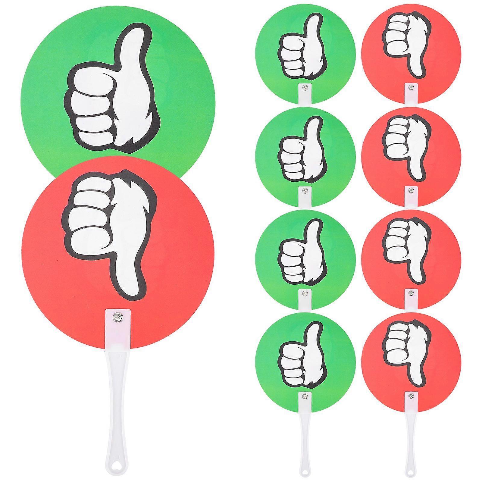 10Pcs Reusable Voting Paddle Voting Board Classroom Judging Board Classroom Event Supplies