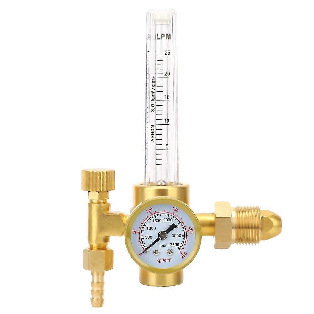Argon Regulator with Pressure Reducer for Welding Gas, Compatible with Standard Argon Tanks, Durable Construction