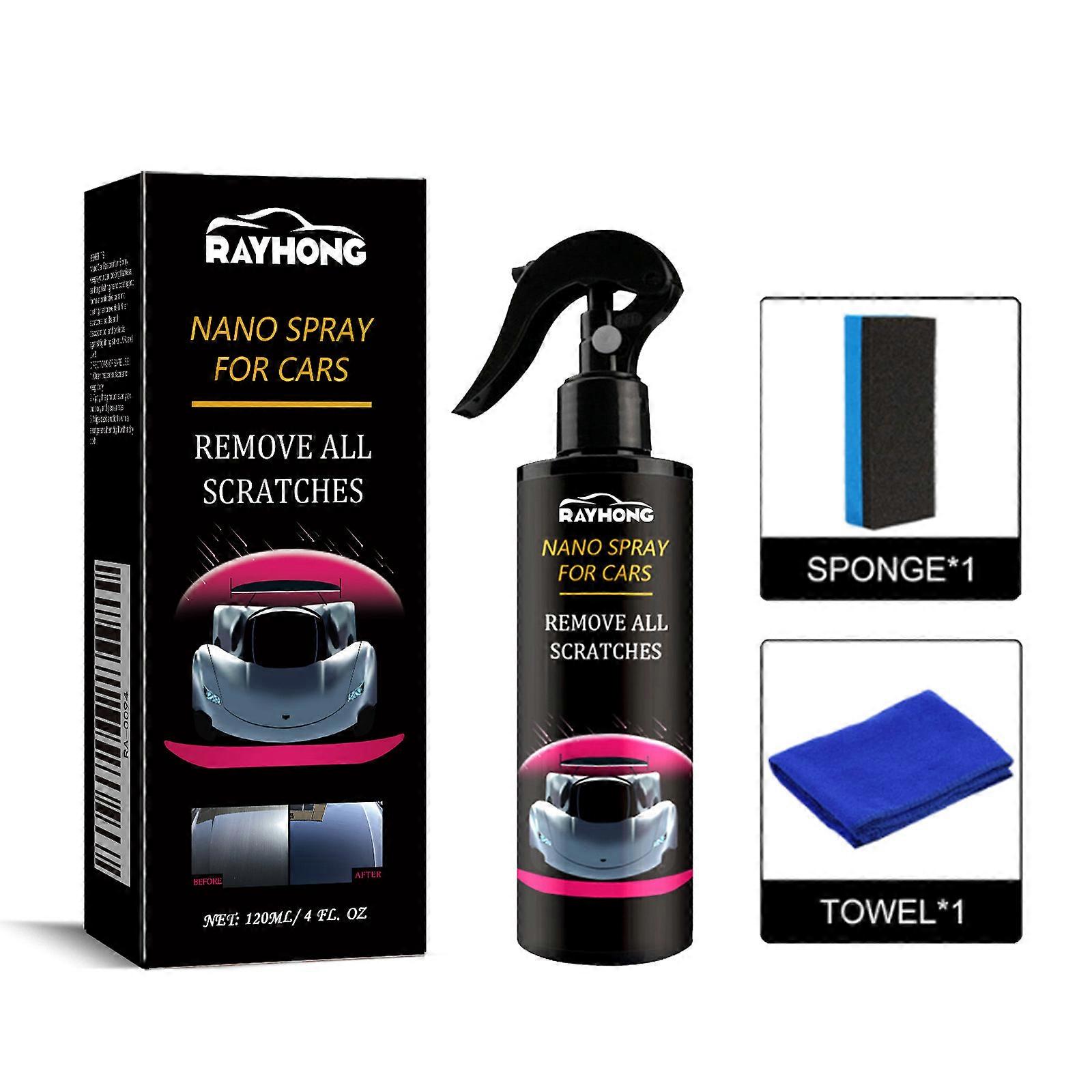 Rayhong Autobeschichtungsmittel (120 ml verpackt), Autolack, Nanobeschichtung, Kristallbeschichtung, Flüssigspray, Autoverkleidung, wasserabweisendes Wachs, Wasser
