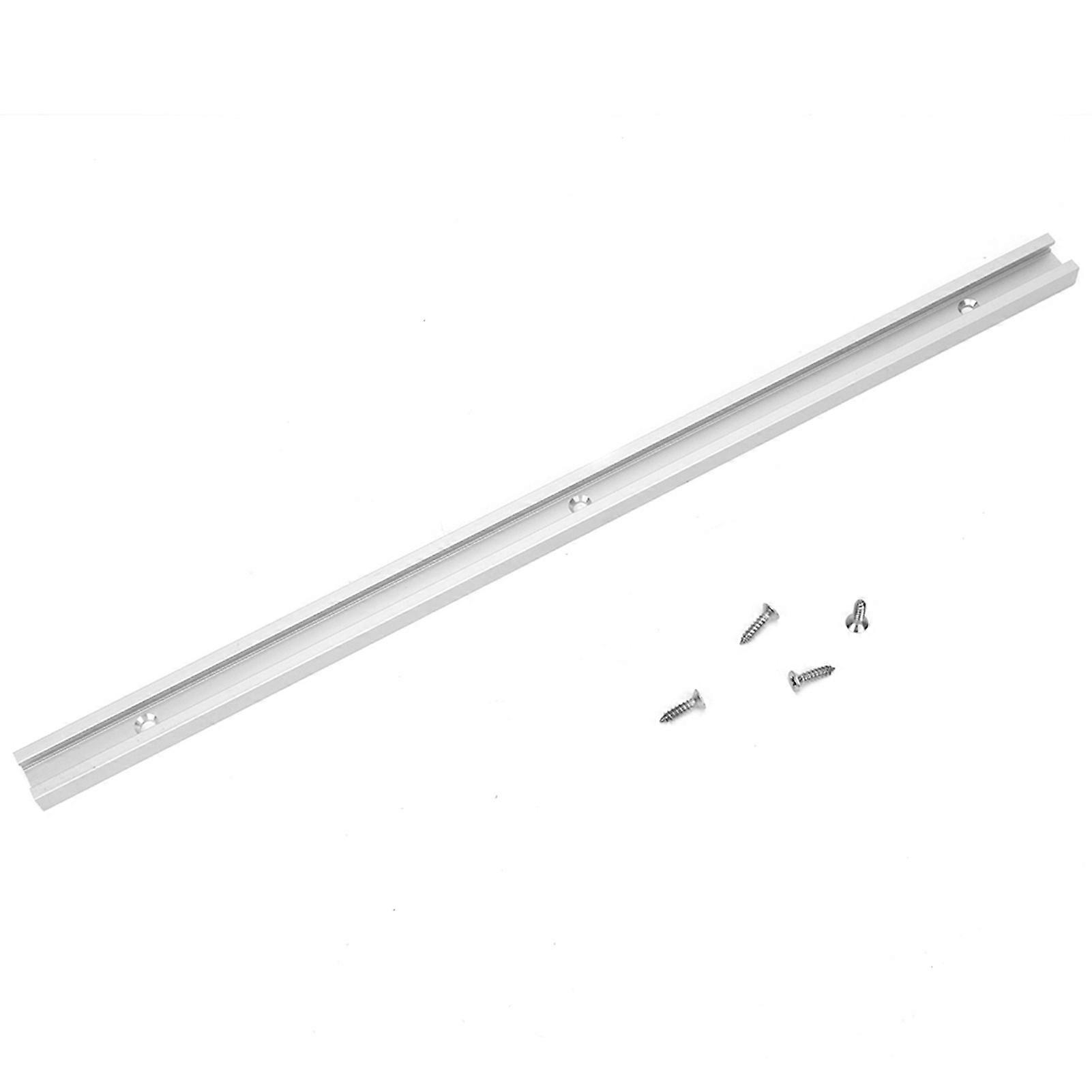 Qukaim ttrack Slide Slab Aluminum Alloy T Slot Miter Track Jig, Non Porous Slide Slab Fixture, Woodworking Tool, 400mm Length, Precision Cutting