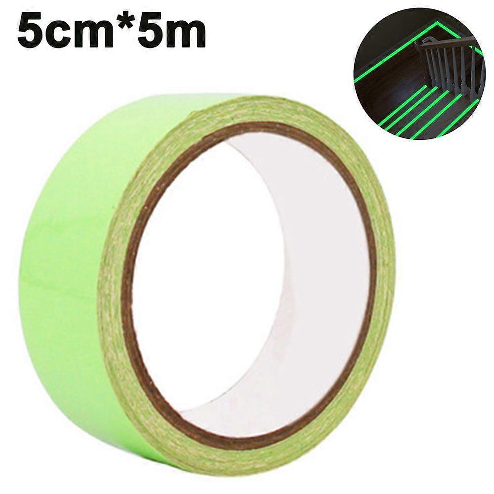 Safety Glow Ribbon, Non-Toxic Glow in The Dark Tape for Indoor and Outdoor Use, Easy To Apply