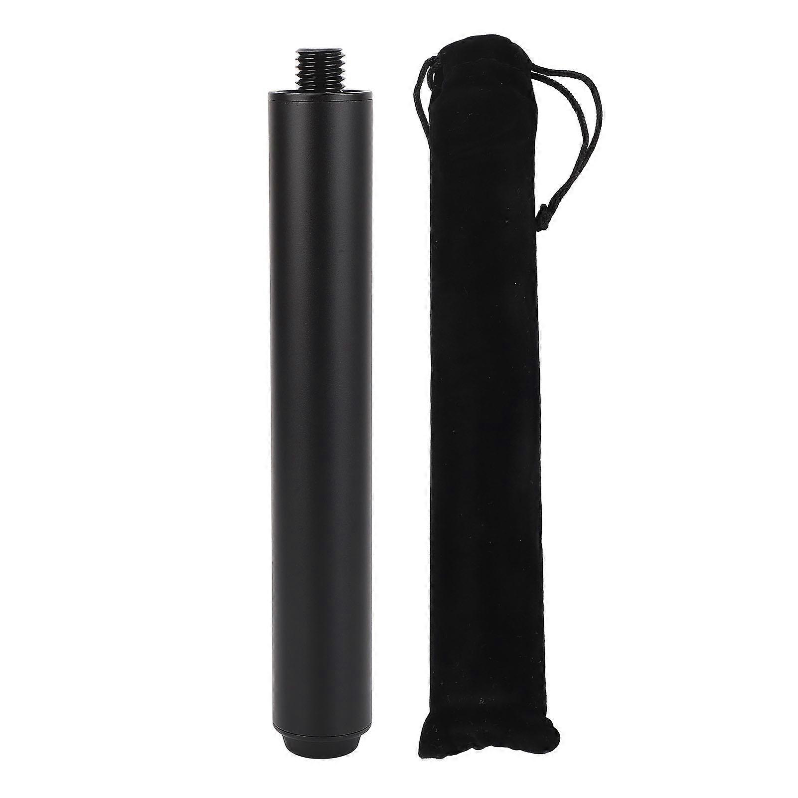 Billiard Pool Cue Extender 8 Inch Aluminum Pool Cue Extension Stick with Rubber Rear Plug Billiard Accessories