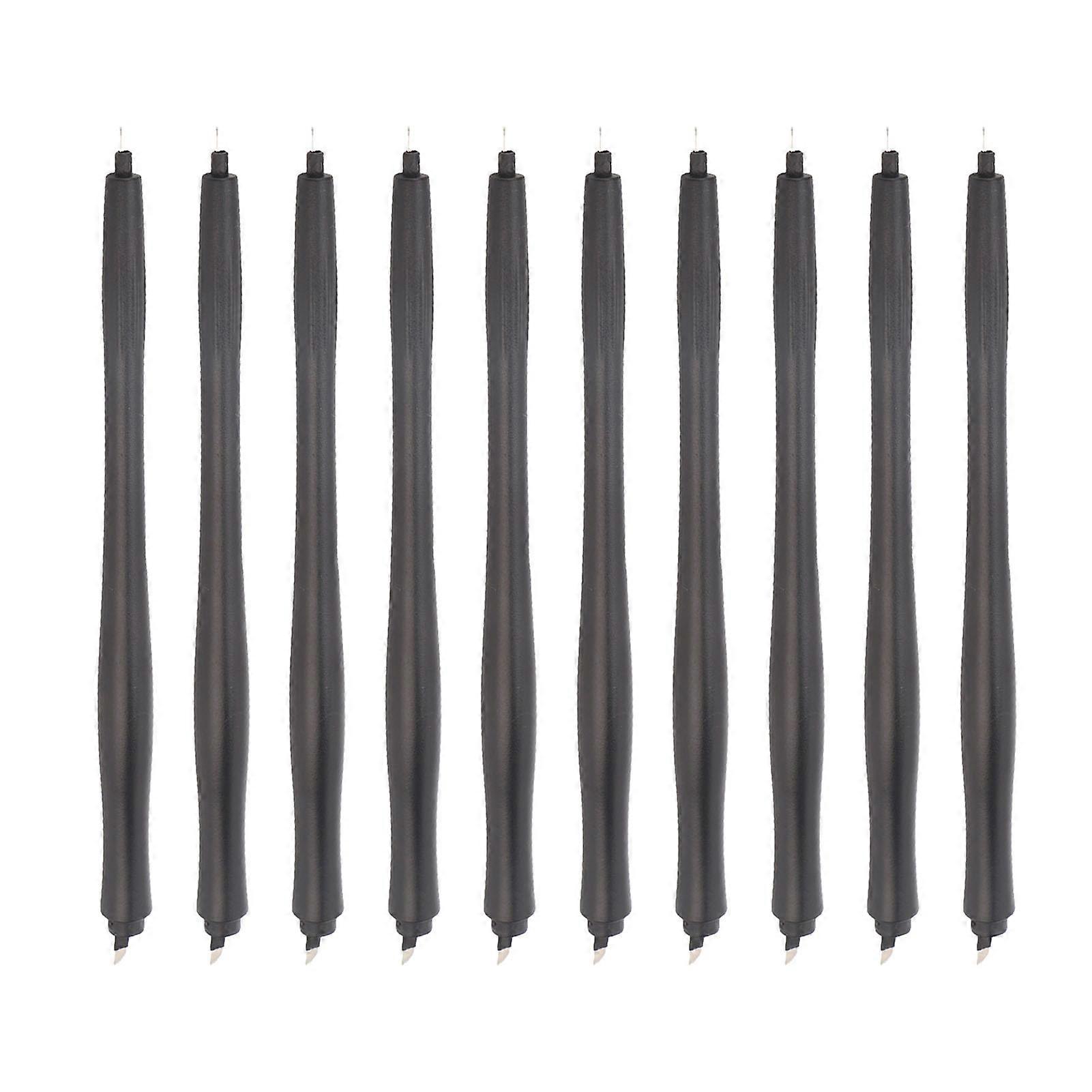 10 stk microblading penn profesjonell dobbelthodet engangs manuell øyenbryn eyeliner leppe tatoveringspenn