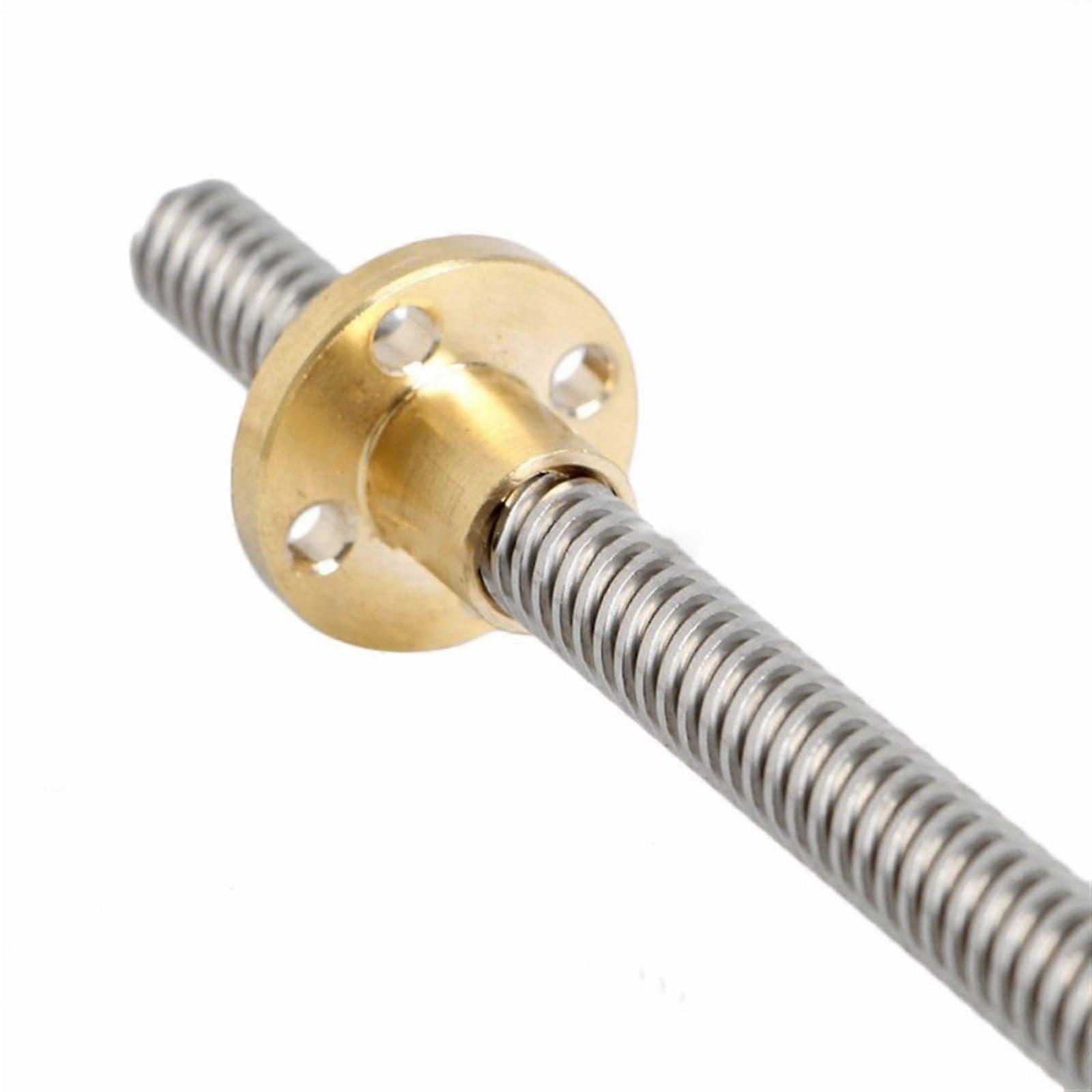 Threaded Backlash 1pcs T8 Leads Screw 100mm to 600mm Length 8mm Threaded Rod (Size : 100mm)