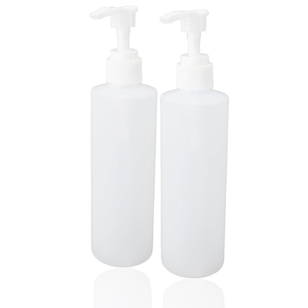 2pcs Massage Oil Warmer Replacement Bottle 250ml Refillable Shampoo Pump for Face Cream Lotion Hand Wash Tanning