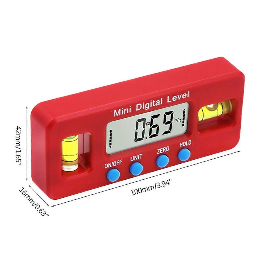100mm Magnetic Horizontal Angle Meter Electronic Level Inclinometer Angle Ruler Digital Display Protractor