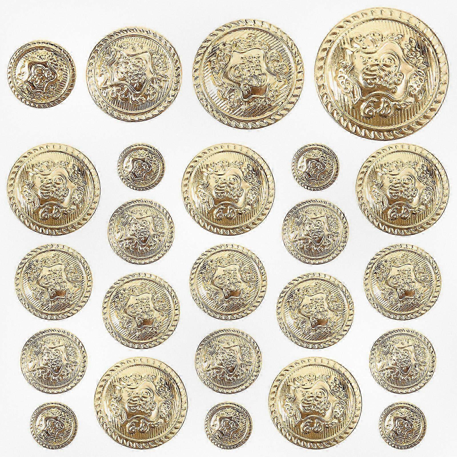 40Pcs Vintage Round Sewing Buttons for Suits, Replaceable Fashion Button Set for Various Uses