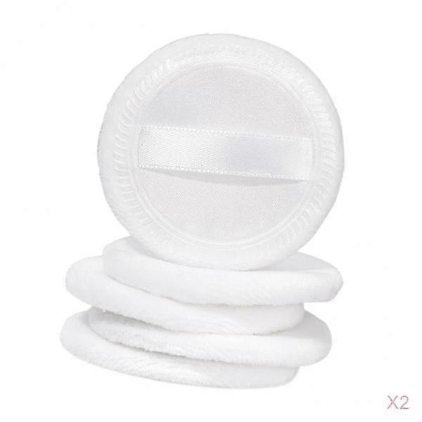 ロット10ソフトコットンラウンドブラッシャーフィニッシュボディファンデーションパフ2.3 ''