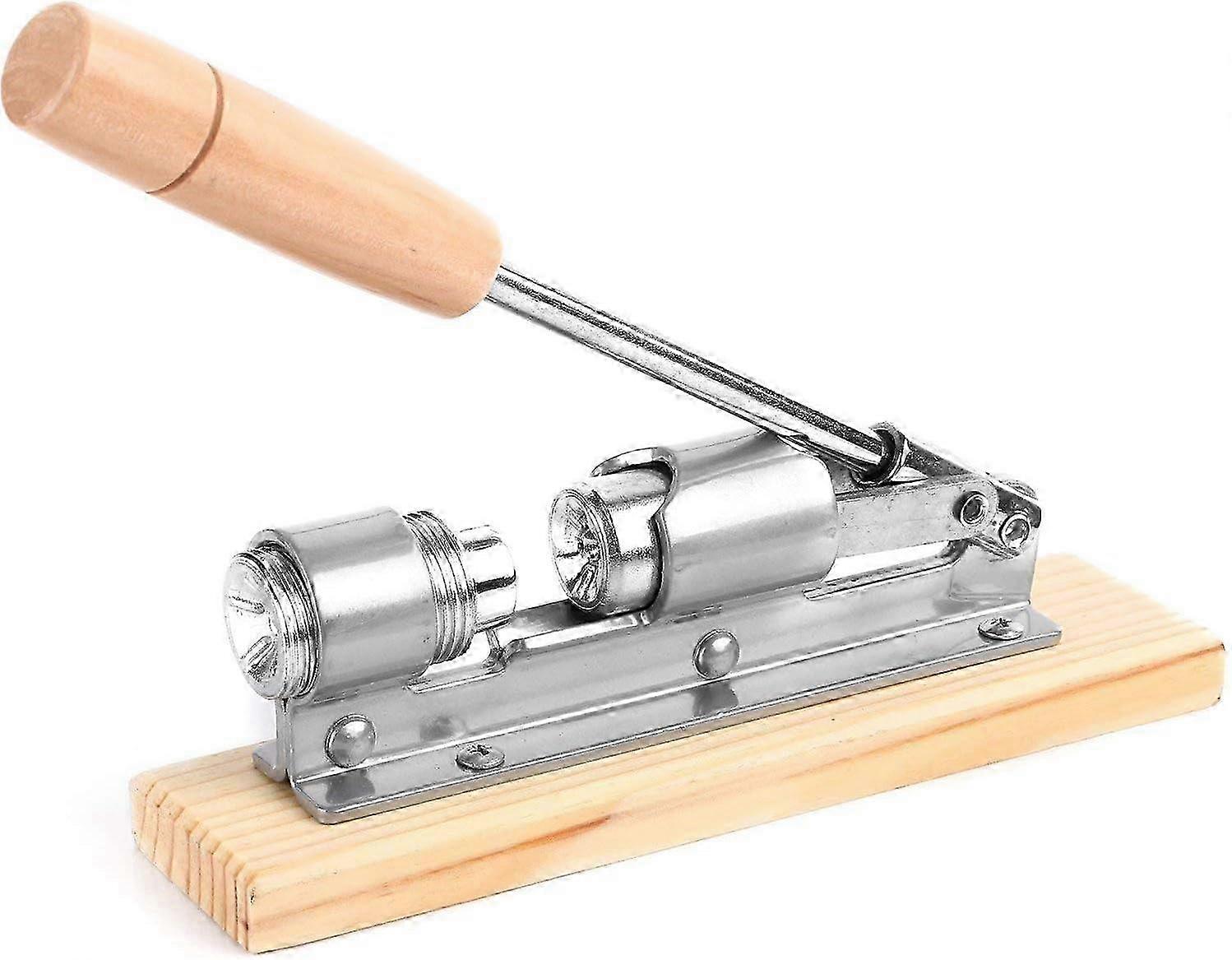 Heavy Duty Nutcracker with Wood Base - Pecan Walnut Opener Tool