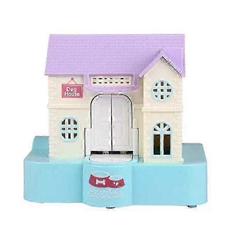 Simpatico Dog House Piggy Bank che ruba la scatola di risparmio di denaro con musica che suona per le ragazze dei ragazzi