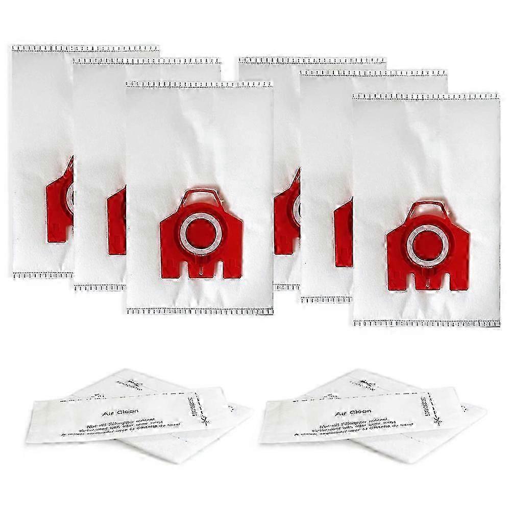 6Pack Dust Bag for Miele S200,S300,S600,S4 S6 Compact C2 C1 Series