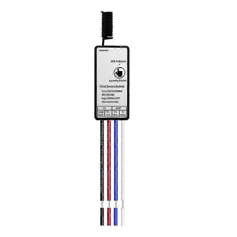 433MHz RF Wireless Remote Control Relay Receiver for LED DIY