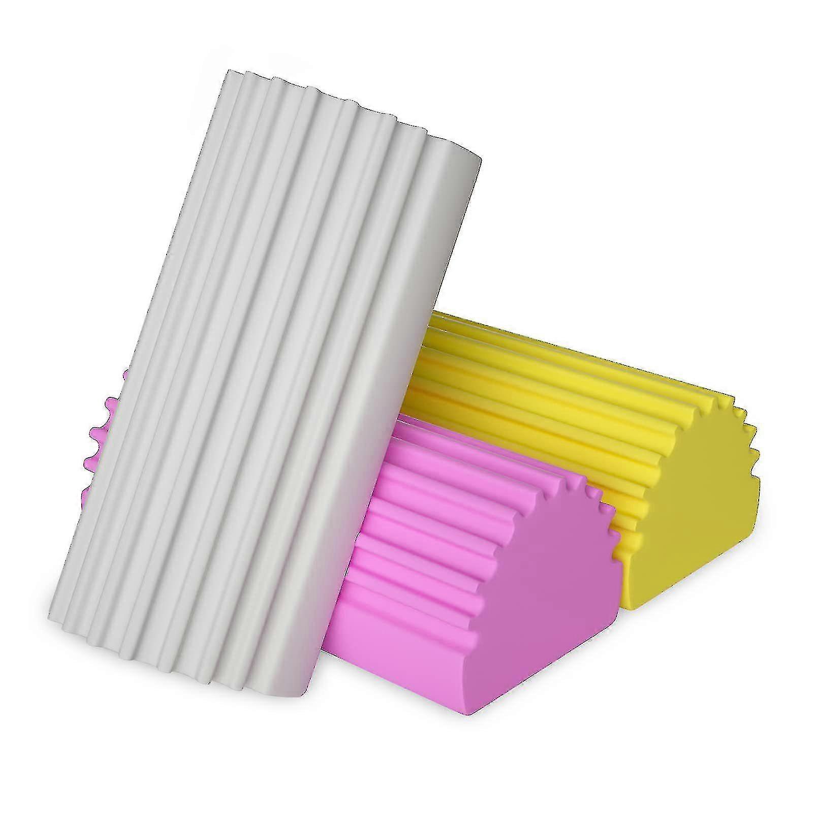 Magic Dust Cleaning Sponge 4-Pack (3 Gray & 1 Yellow)