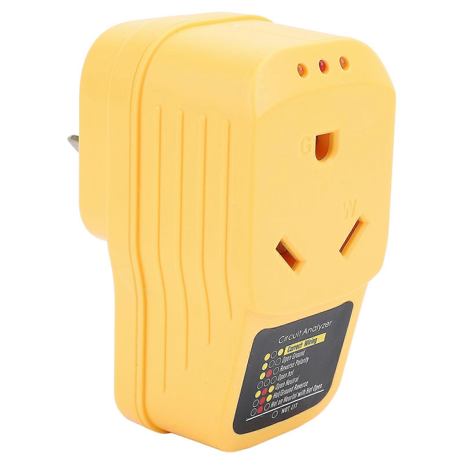 RV Surge Protector 30Amp ذكر إلى 30 أمبير محلل دائرة محول أنثى مع ضوء مؤشر LED للمقطورة AC125V 