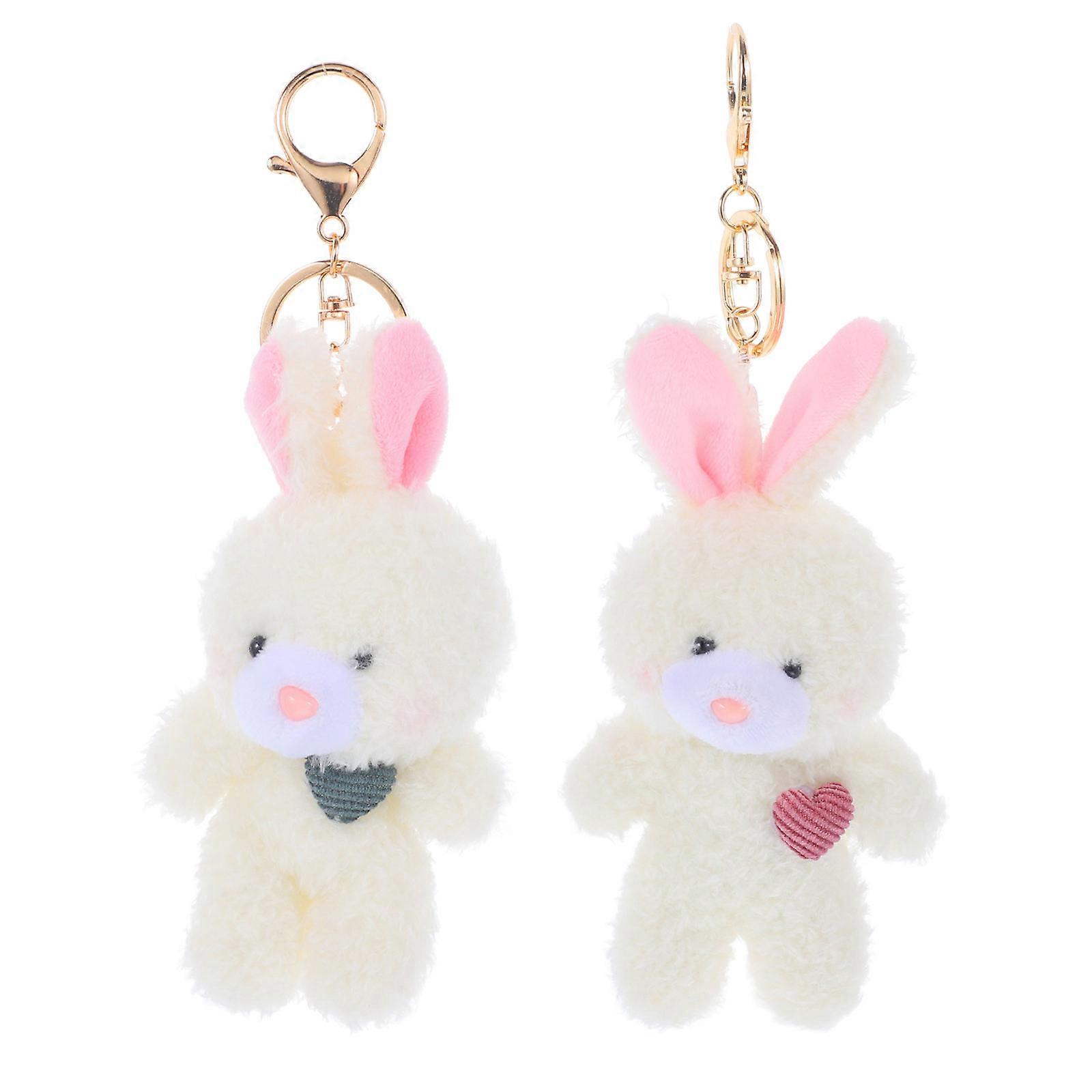 Portable Bunny Keychain Charm, Adorable Addition to Backpacks