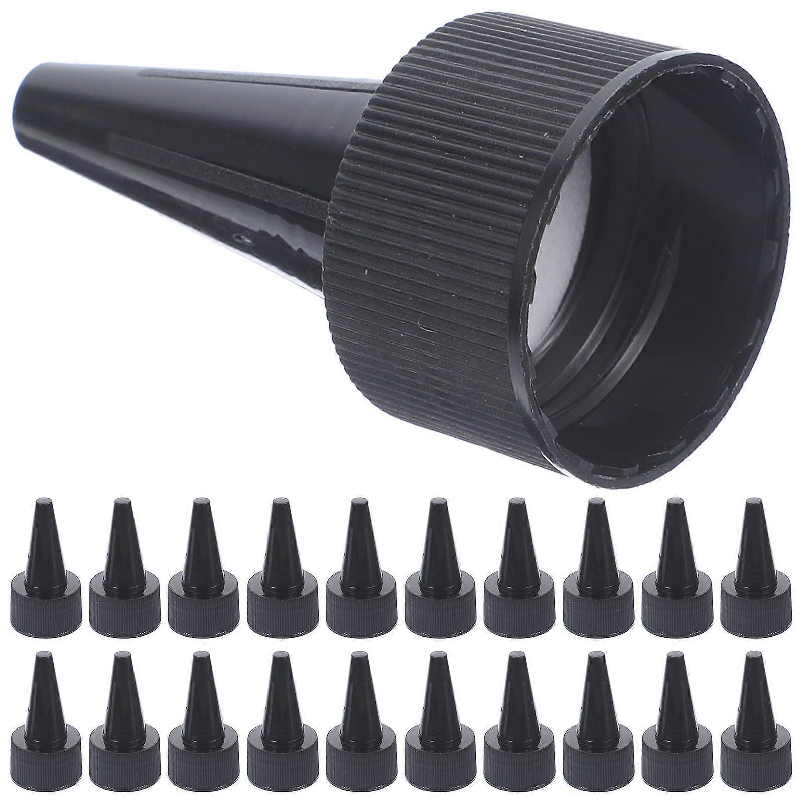 50pcs Reusable Pointed Cosmetic Bottle Caps Leak Proof Replacement Lids for Makeup and Glass Bottles Durable Sealing Caps for Daily Use Spill