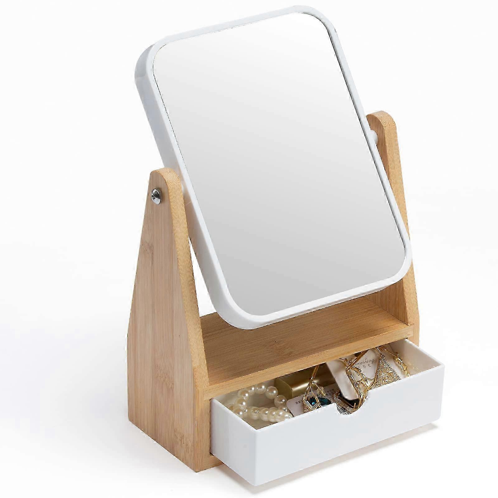 Optimized Title: Compact Rectangular Makeup Mirror for Bathroom & Vanity