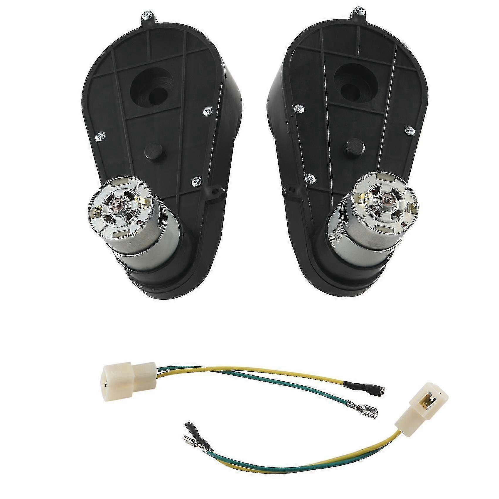 2個550ユニバーサル12V DCモーターギアボックス子供用電気自動車用