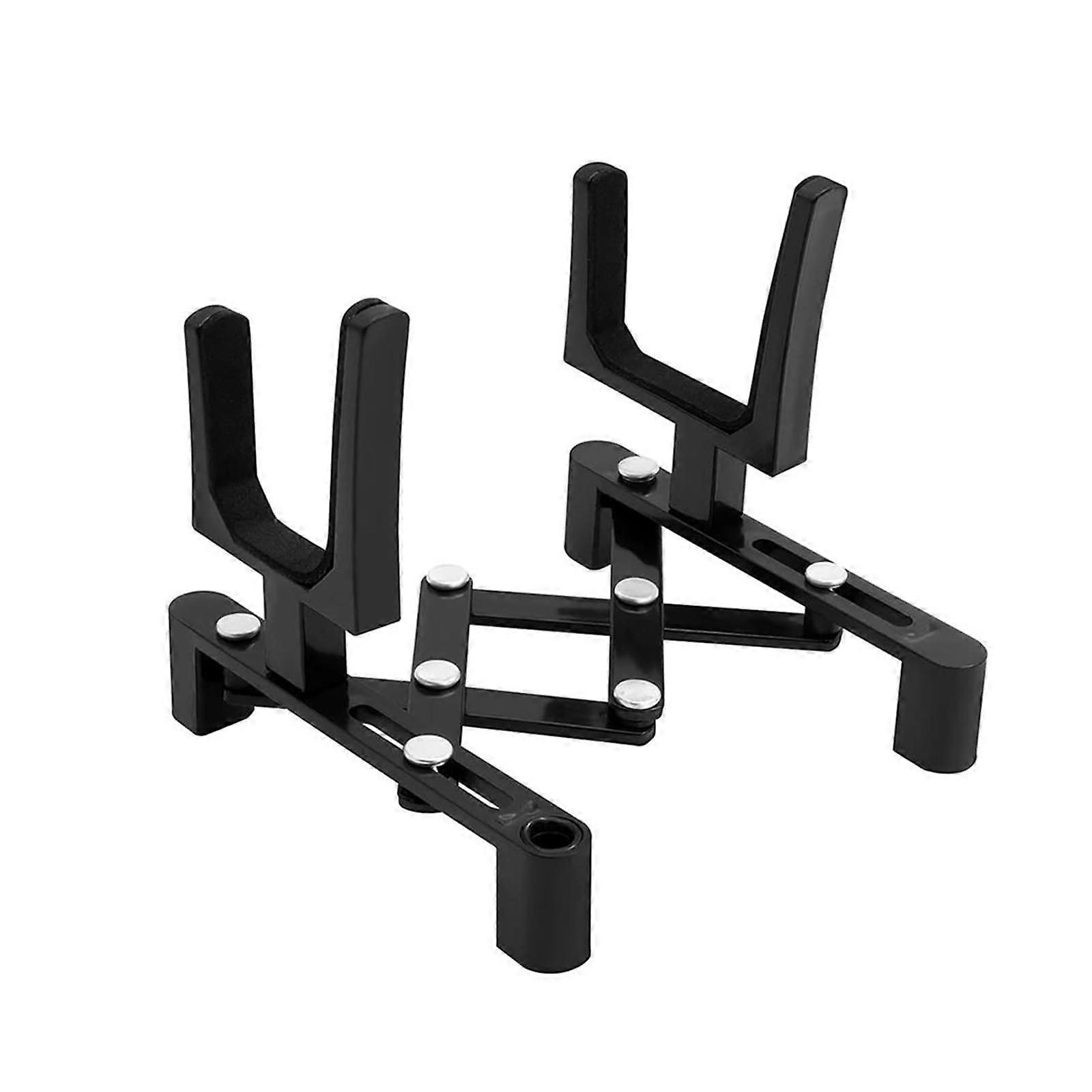 Violin Accessories Adjustable 1/4 Violin Stand Full Size String Instrument Accessory(Black)