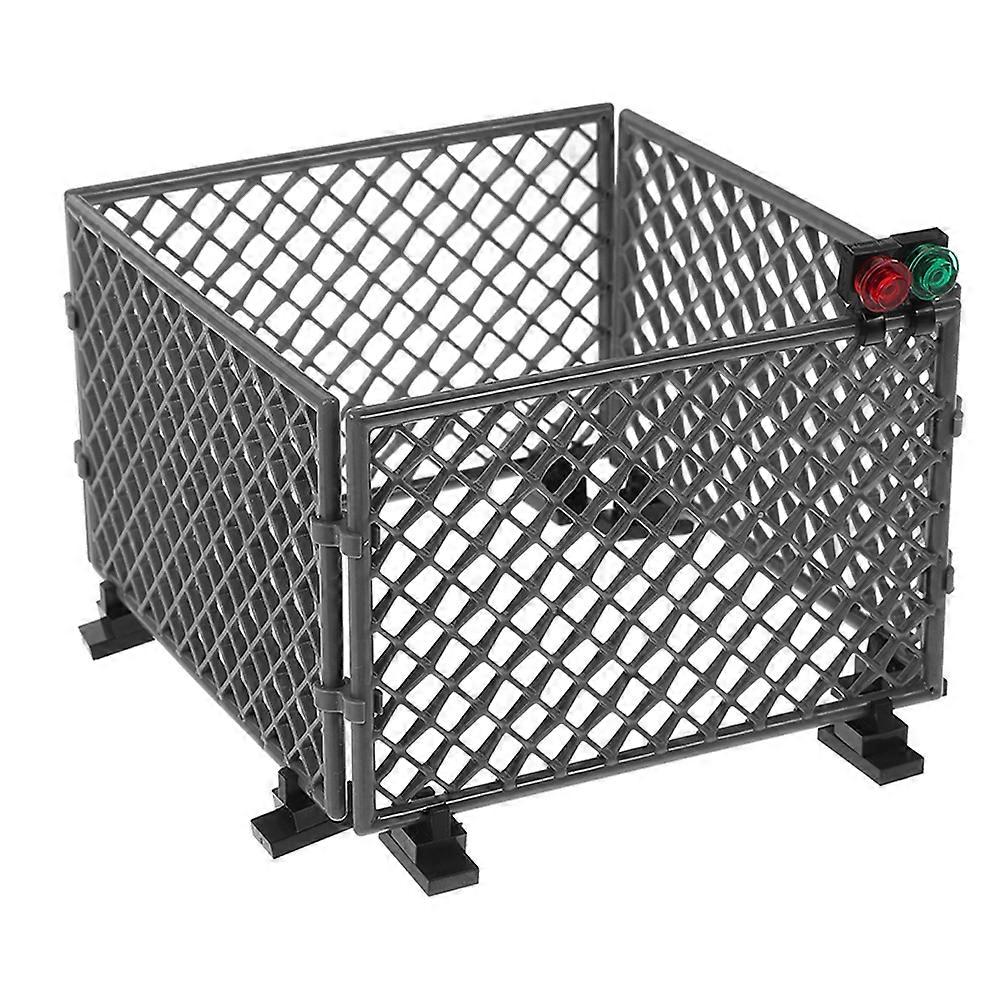 Toy Fence Versatile Use Diy Assembly For Micro Landscape Scenes Grey 9.40X6.20X0.30CM 1Set