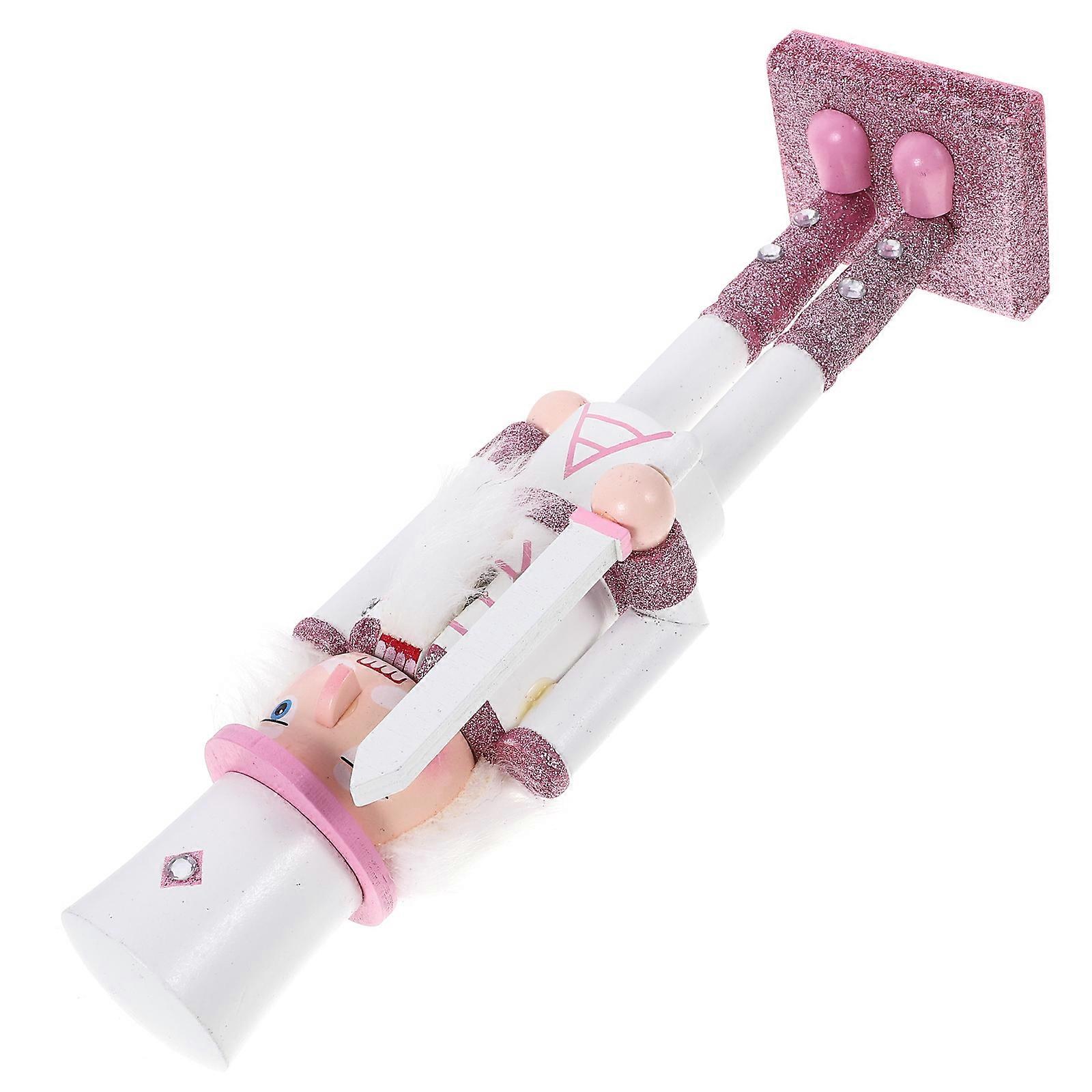 Christmas Nutcracker Figures Wood Nutcracker Soldier Model Table Display Children Ornament 30CM Creative Design 1 Piece