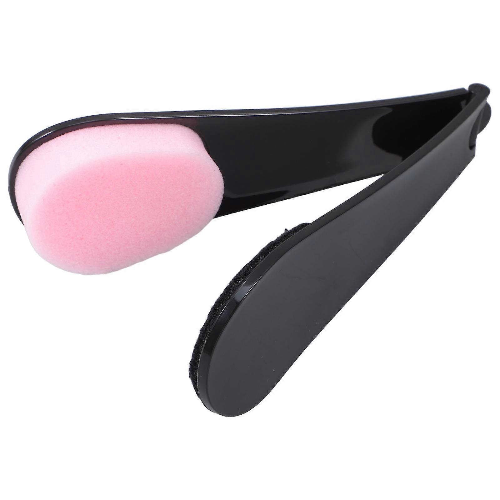 Ergonomic Double Sided Travel Back Lotion Applicator Brush for Even Tanning and Sunscreen Application with Soft Bristles