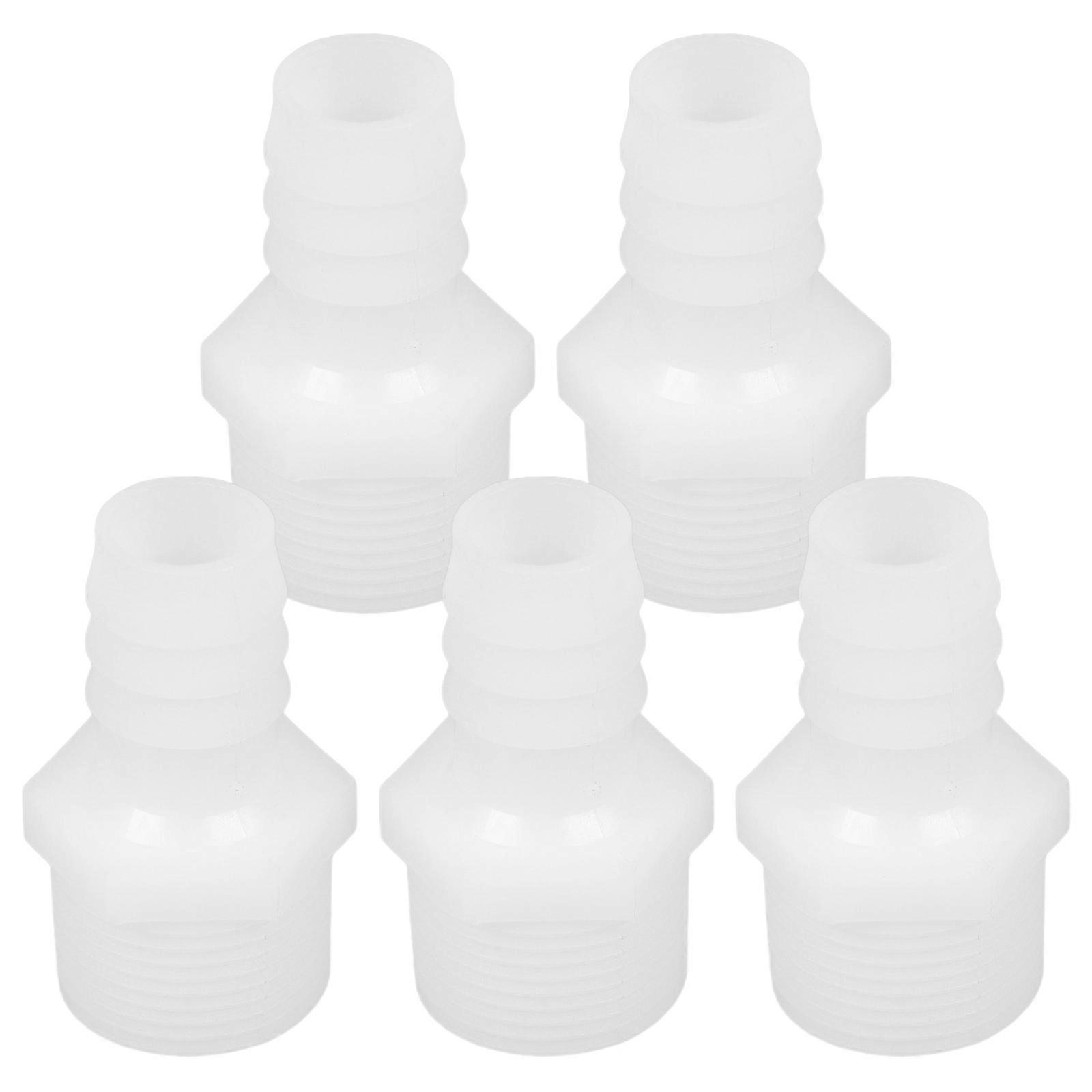 Plastic Pipe Fitting Straight-Through Leak-Free Supply For Plumbing Tasks 5Pcs