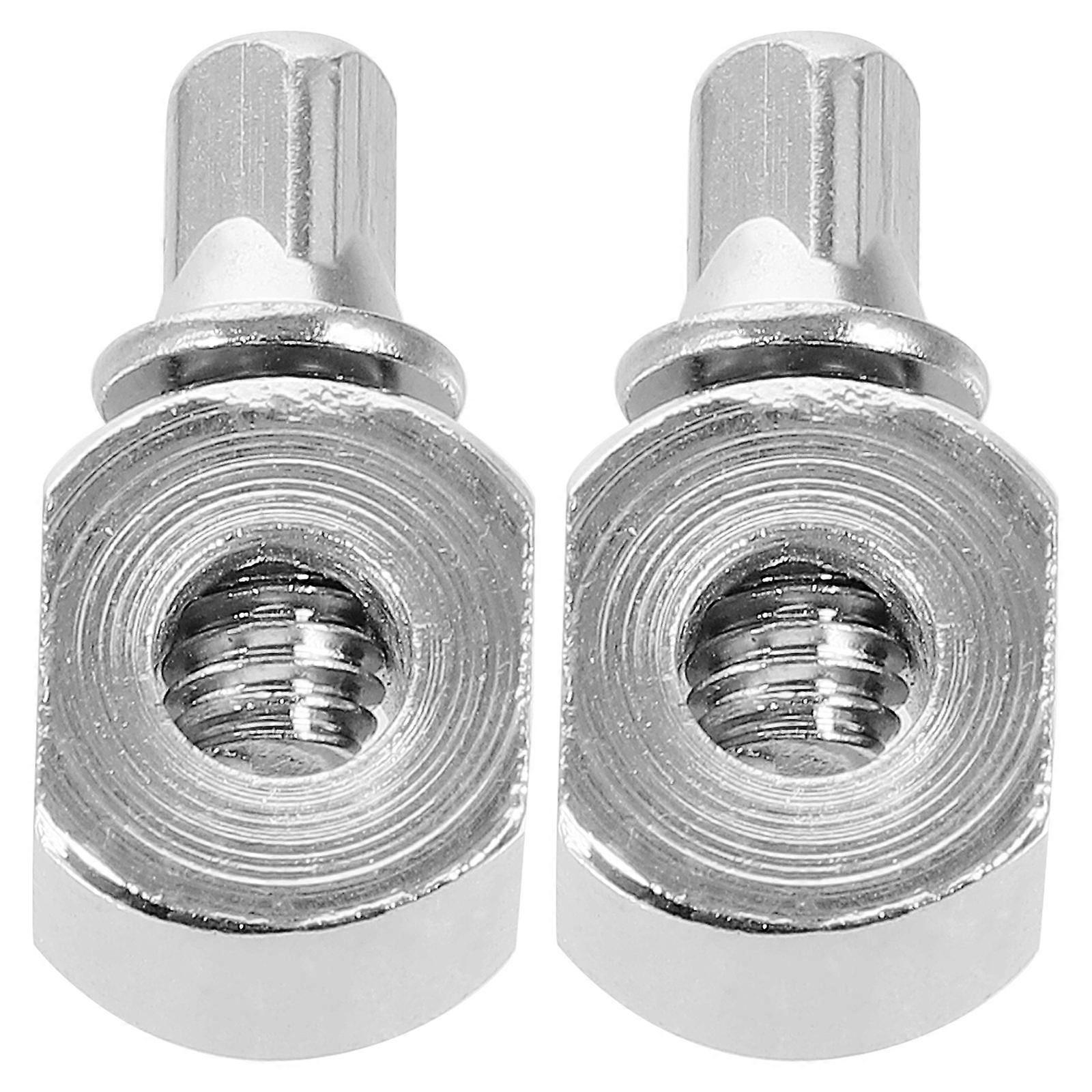Bass Drum Pedal Hammer Counterweight For Music Performance Round Shape Silver Color 2Pcs