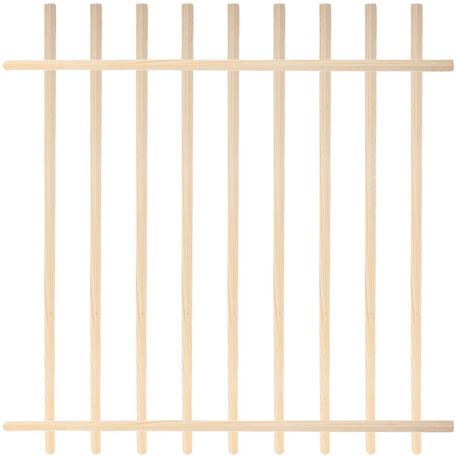 Wooden Window Trim Decorative Strips Isosceles Wood Molding for DIY Decor, Photography Props, and Screen Window Installation (10 pcs)