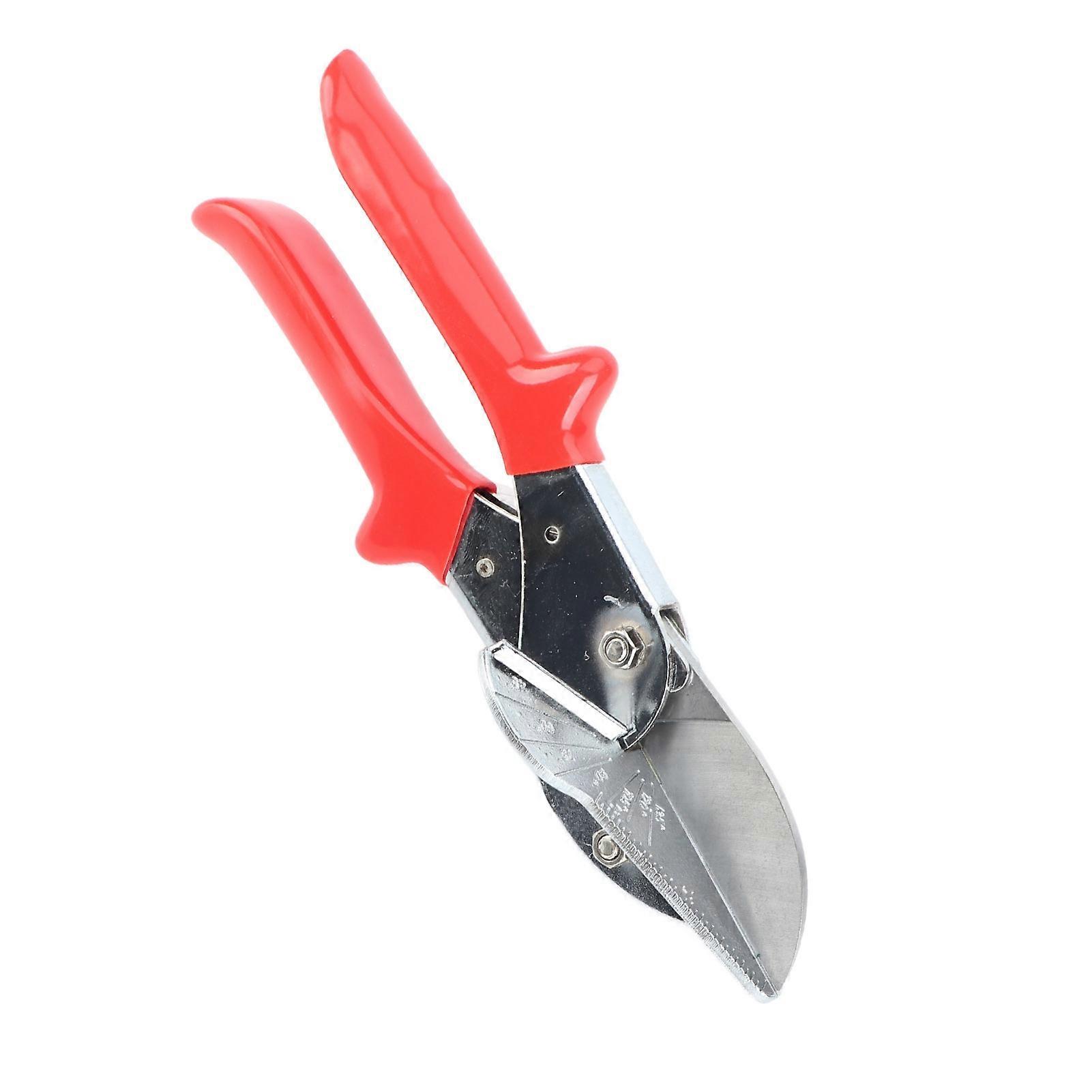 Multifunctional duct shears, 45° angle, for cutting rubber and plastic pipes