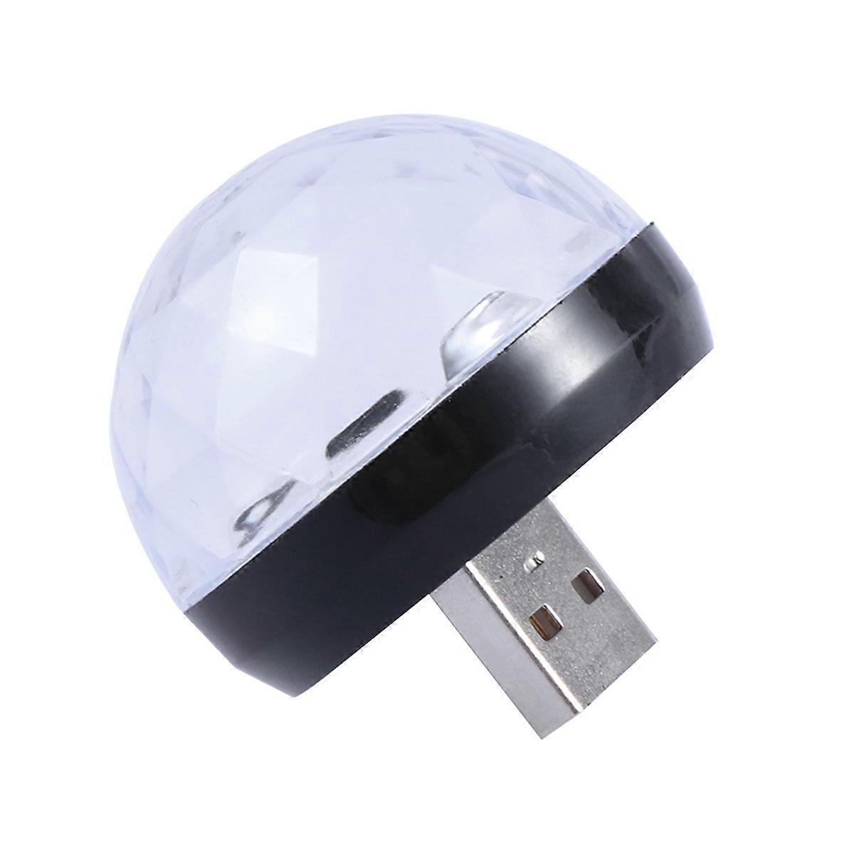 Portable Disco Lights Usb Mini Disco Lights for Stage Lamp Children Room Round Shape 1Set