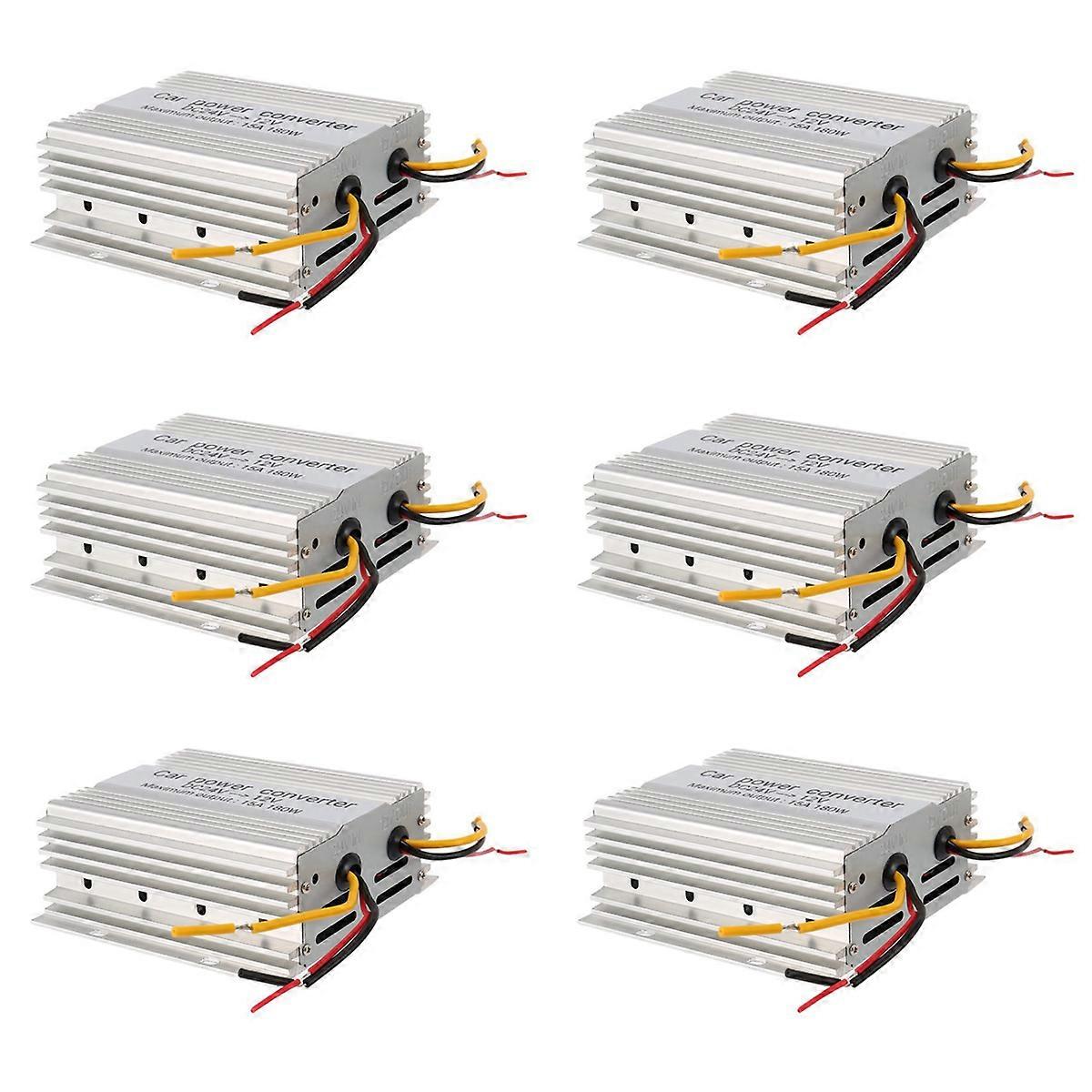 6X DC DC Converter 24V to 12V 15A Power Buck Module Car Voltage Regulator Reducer for Car Stereo