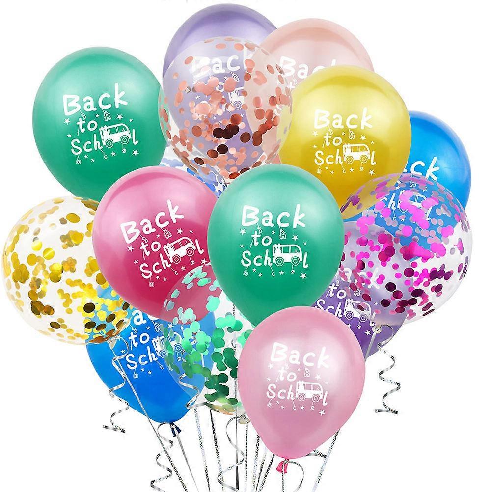 Back To School Balloon Decor Party Student Gathering Mixed Colour 10Pcs Round Printing