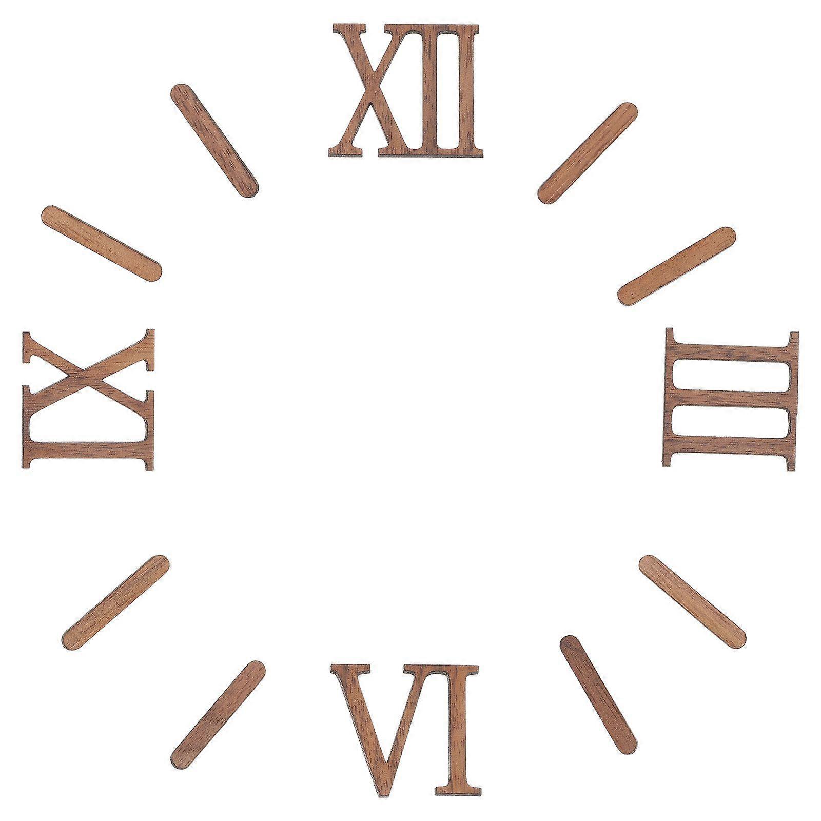 1 Set of Wall Clock DIY Roman Numerals Clock Numerals Kit Replacement Clock Numerals Clock Numbers