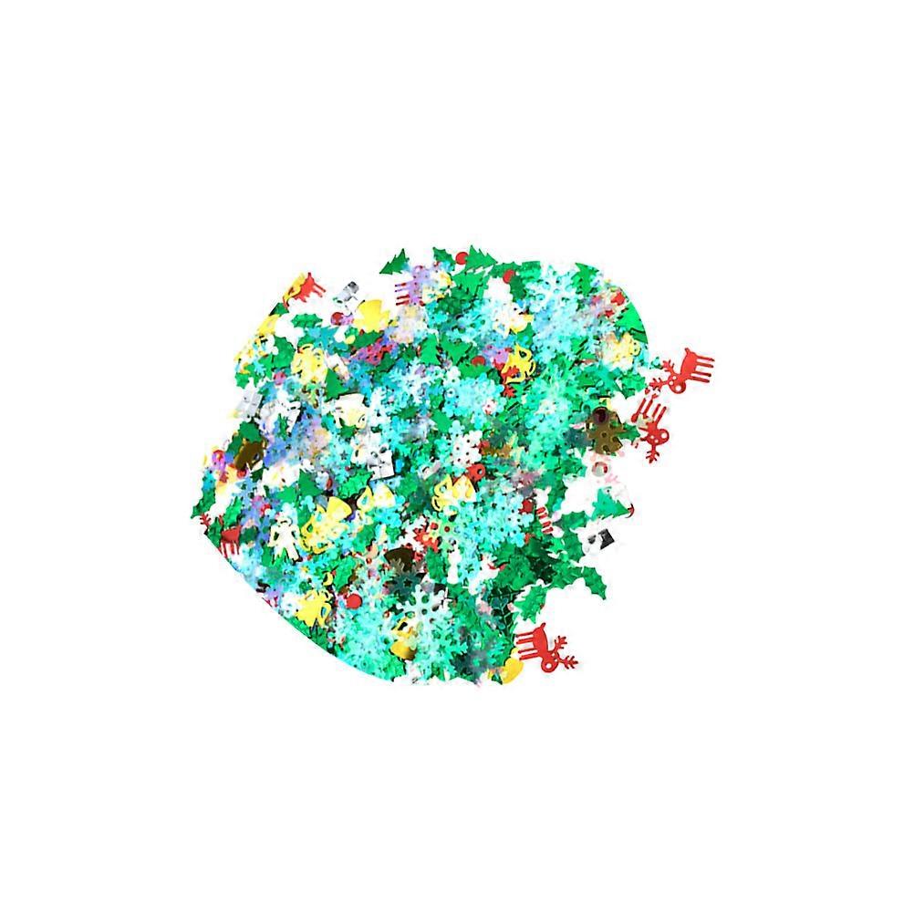 Christmas Confetti 1Pack Assorted Color Reusable Glitter Confetti for Christmas Decoration