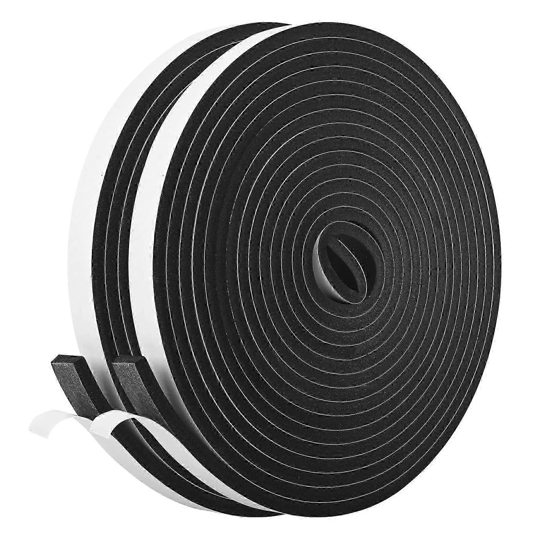 High Density Foam Tape for Door Sound Isolation Window Sound Isolation 1/2In x 1/4In x 42Ft