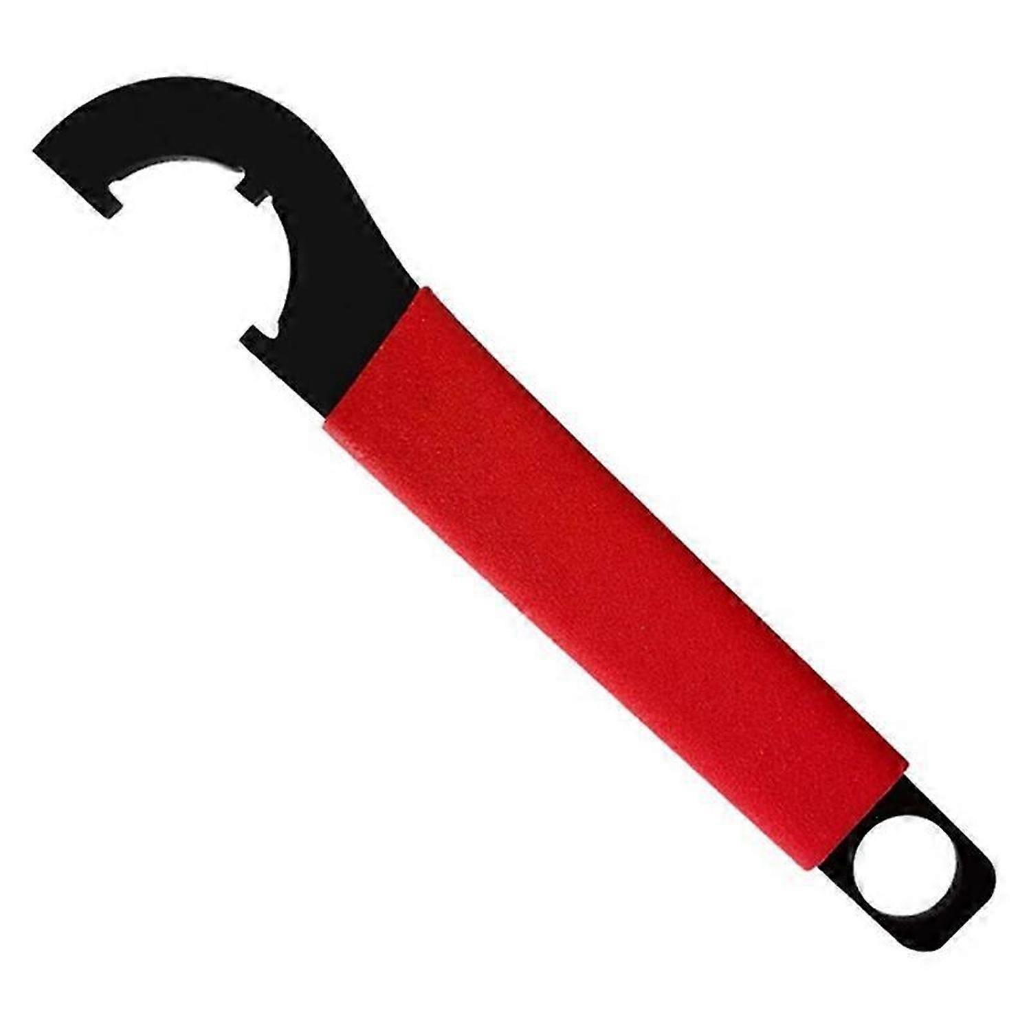 Castle Nut Wrench 1 1/4 with Non-Slip Rubber Handle, Adjustable Spanner Wrench Tool Buffer Tube Lock