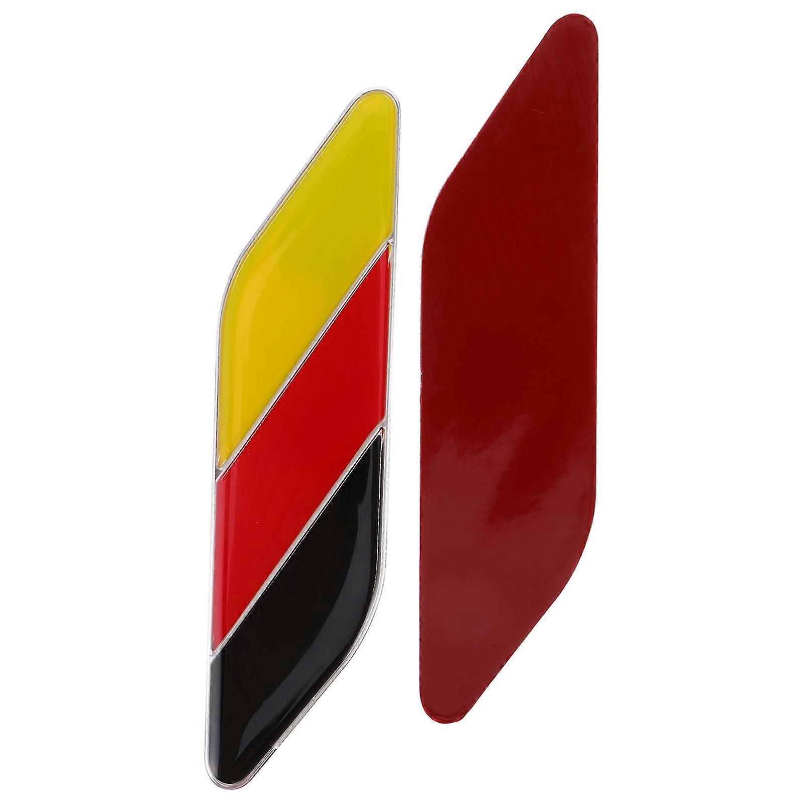Germany Flag Badge Sticker Durable Car Decoration Scratch Protection Concealing Blemishes Easy Application Sturdy Quality