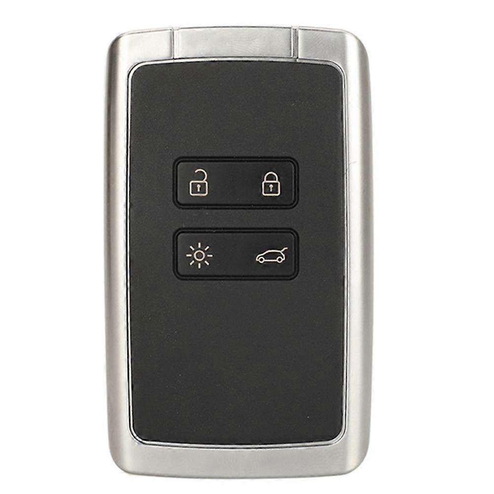 Suitable for 4-Button Renault Smart Remote Control Car Key 434mhz-4A Chip Silver Back Flat