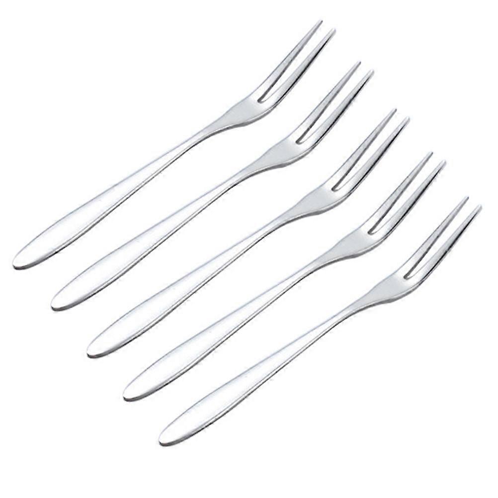 Fork For Pastries Simple Design Forks for Children Use 5Pcs
