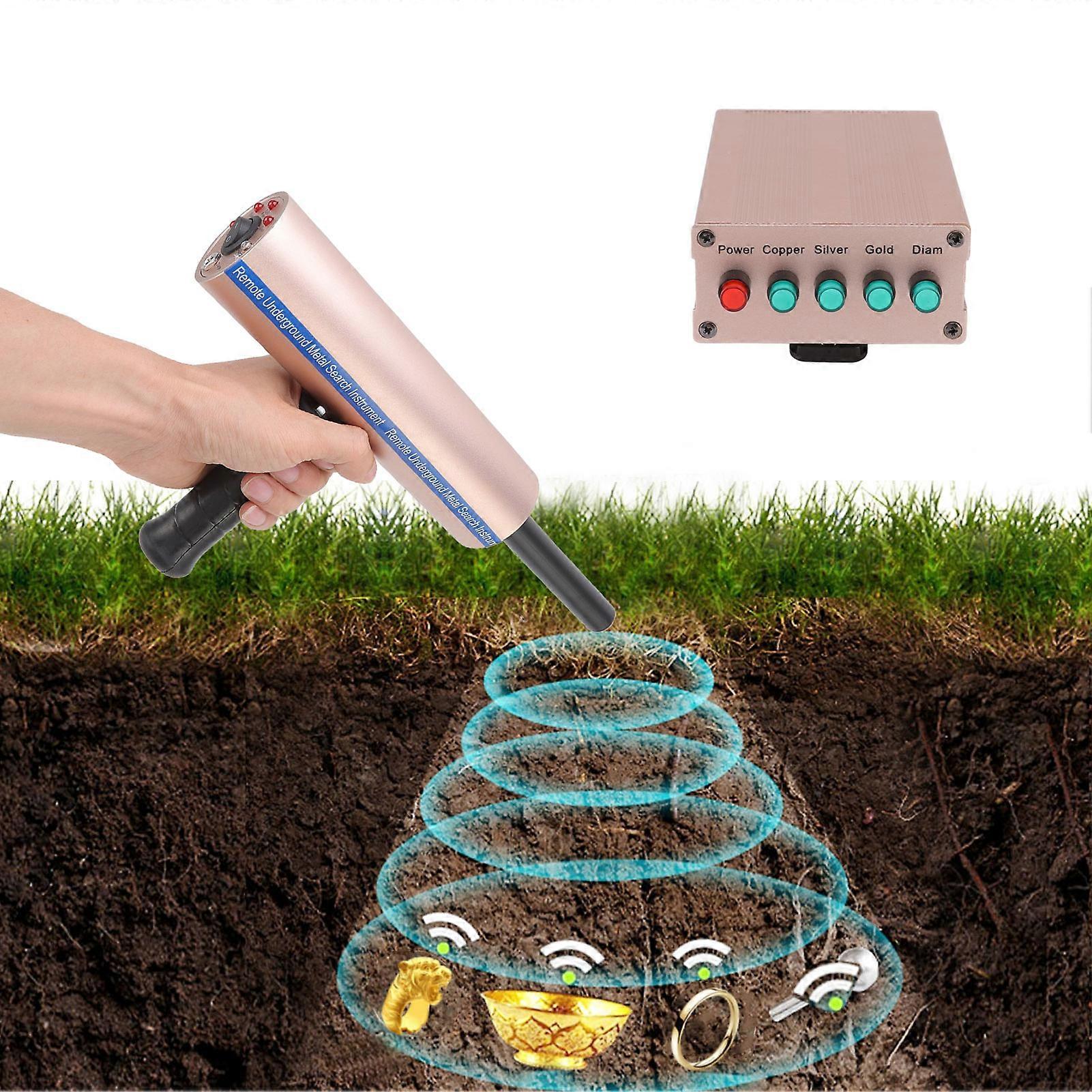 Metal Detector Detective 1200m Range 25m Depth 3 Antennas US Plug