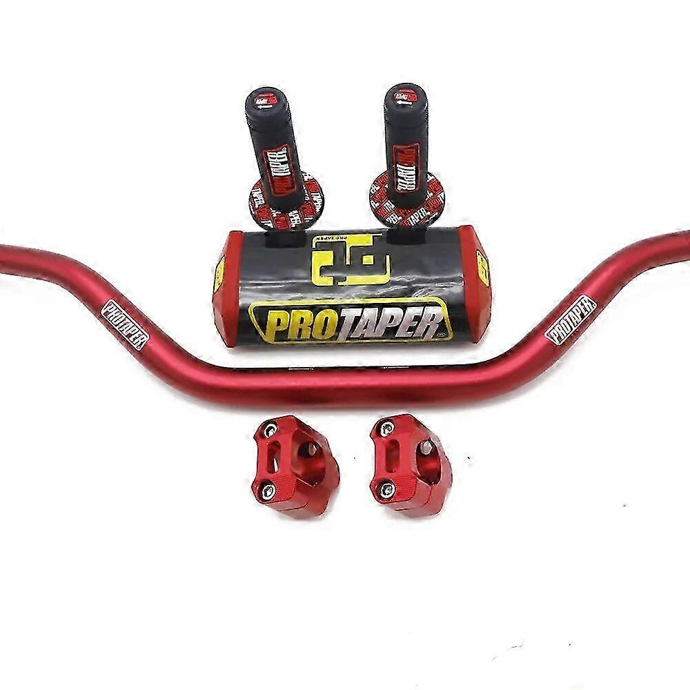 11/8'' Handle Bar 28mm Pro Taper Handlebar Grips Metal Clamps Pad MX Motorcross for Suitable Brand YZ125 YZF WR WRF TTR 250 450