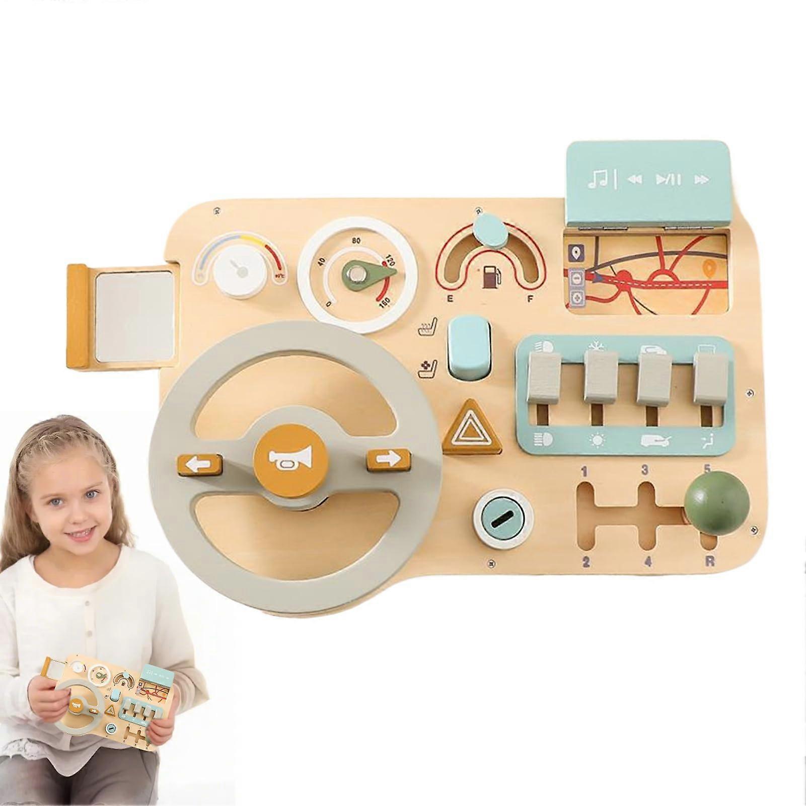 Toy Steering Wheel with Driving Simulation