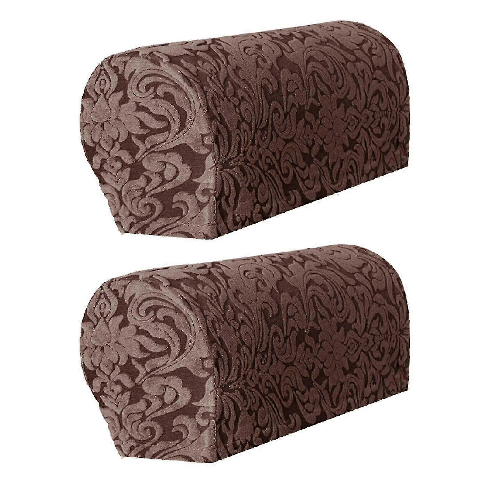 High Stretch Sofa Armrest Covers Jacquard Sofa Arm Covers Protection Simple Installation and Fixing