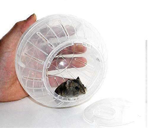 Hamster Exercise Ball 10 cm Transparent for Gerbils, Rats, Mice - Pet Rodent Jogging Toy, Durable and Safe