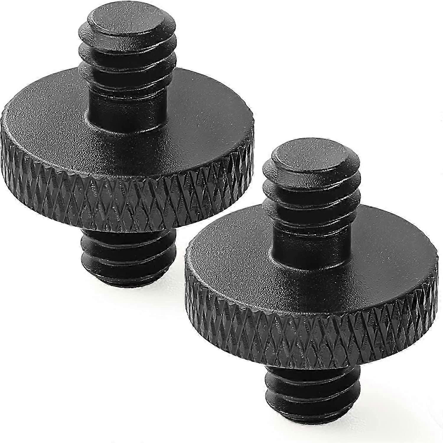 Dual 1/4" Male Tripod Adapters (2-Pack) for Camera Cage & Mount Flexibility
