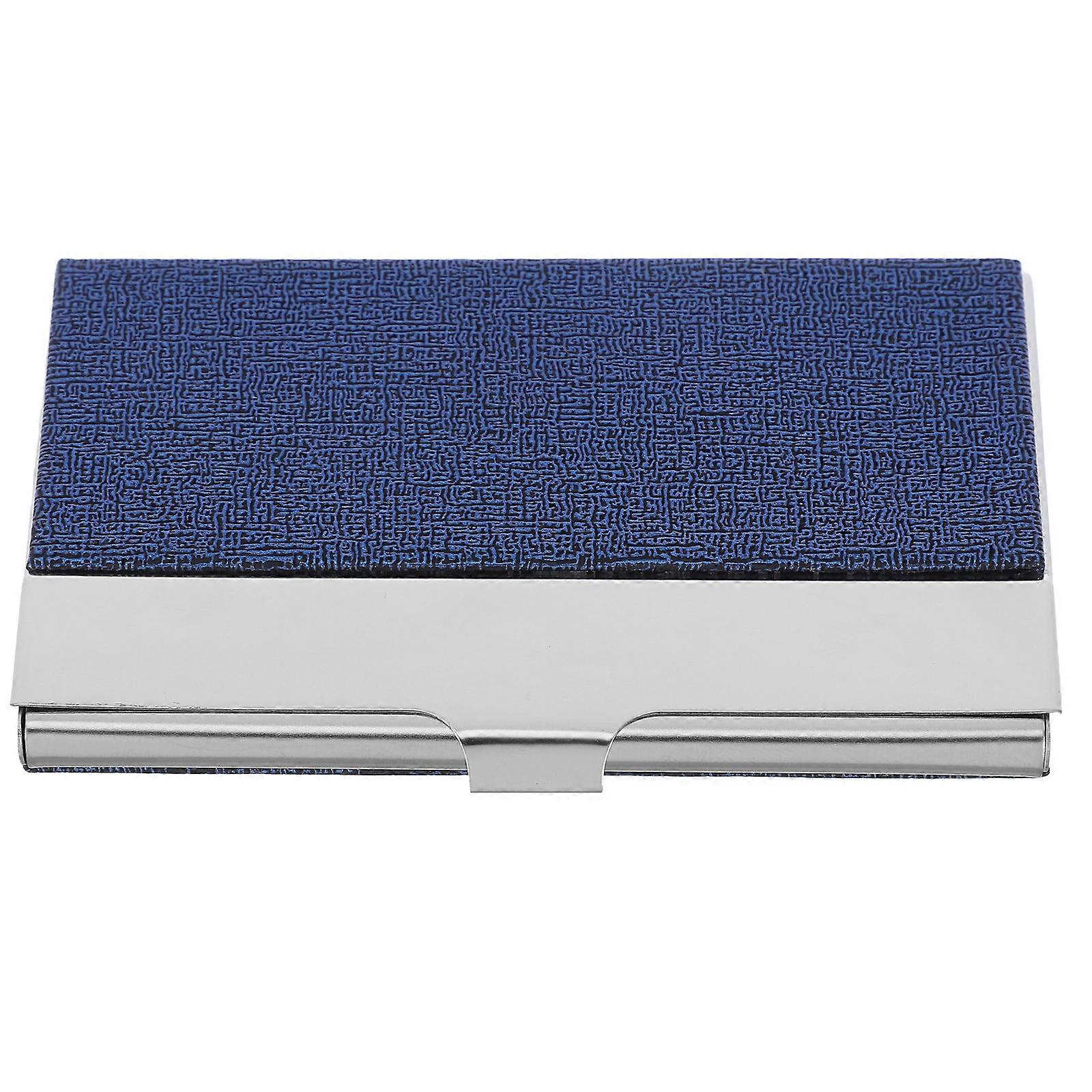 Business Card Holder Men Metal Business Card Case Portable For Business Travel .50X6.00X1.00CM Secure Closure 1Pack