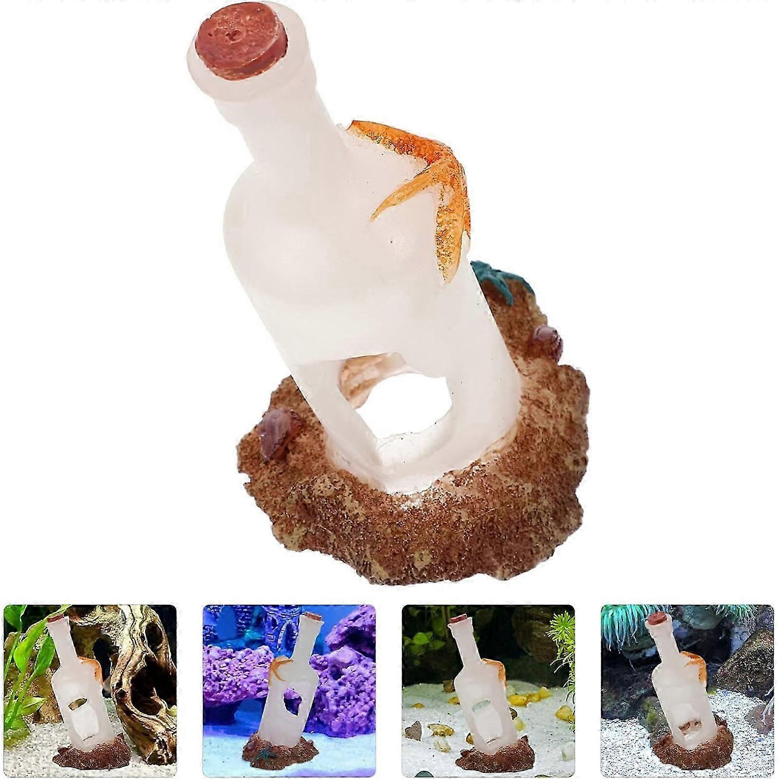 Balık Tankı Akvaryum Dekoratif Peyzaj Takı Alt Kum Taş Döşeme Lavabo Tankı Sürüklenme Şişe Lavabo Barınağı